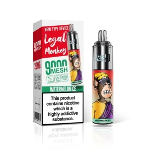Legal Monkey Watermelon Ice 9000 Puffs Disposable Vape