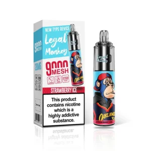 Legal Monkey Strawberry Ice 9000 Puffs Disposable Vape