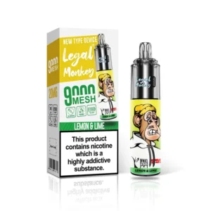 Legal Monkey Lemon And Lime 9000 Puffs Disposable Vape